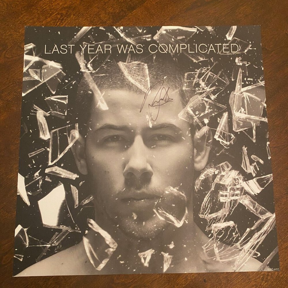 Nick Jonas Last Year Was Complicated Autograph Signed Lithograph LE /1000